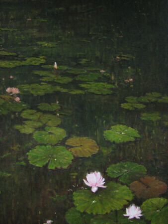 Lilies in Giverny-after the rain