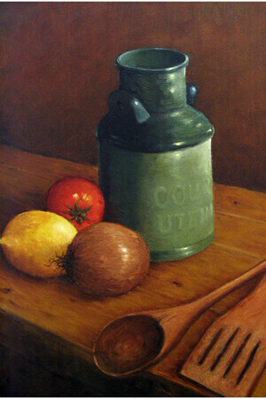 Jar and Fruit